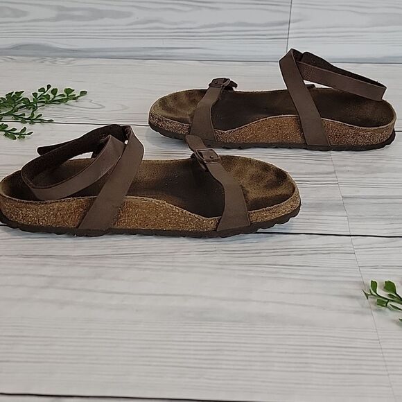 Birkenstock Daloa Brown Strappy Sandals Womens Size 37 ( 6.5 ) - Picture 4 of 9